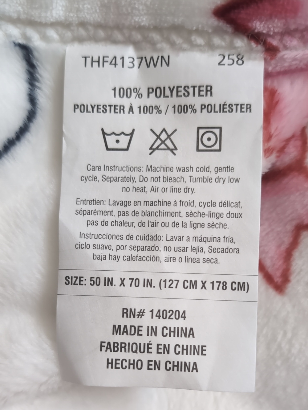 Coquette Bow Design Oversized Pinkoween Ghost Plush Throw Blanket ๐๐ป - Picture 6 of 9